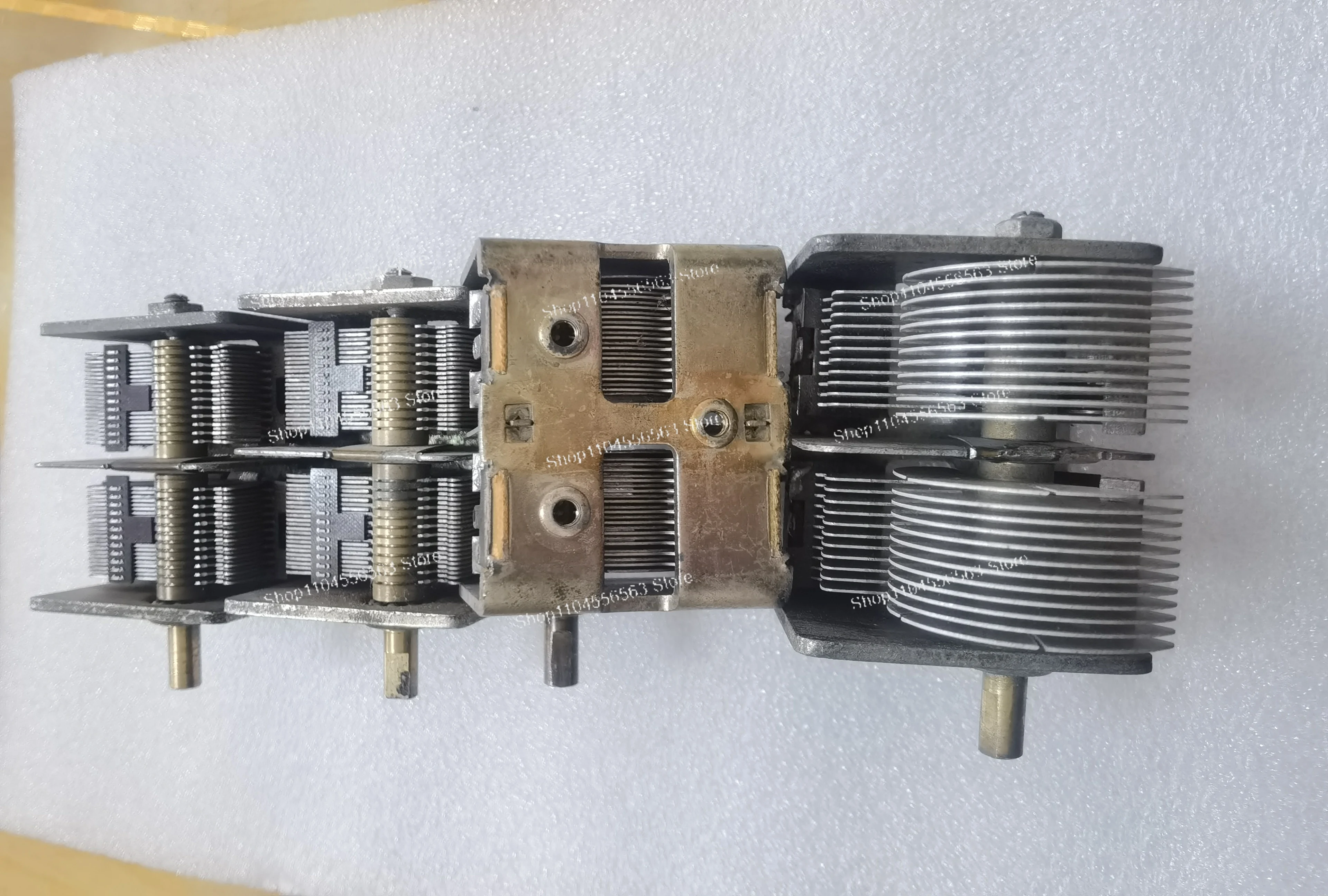 Air Variable Capacitor CB-2-365 Dual Section 365pF for Radio Amateur HF Antenna Tuner and Transmitter