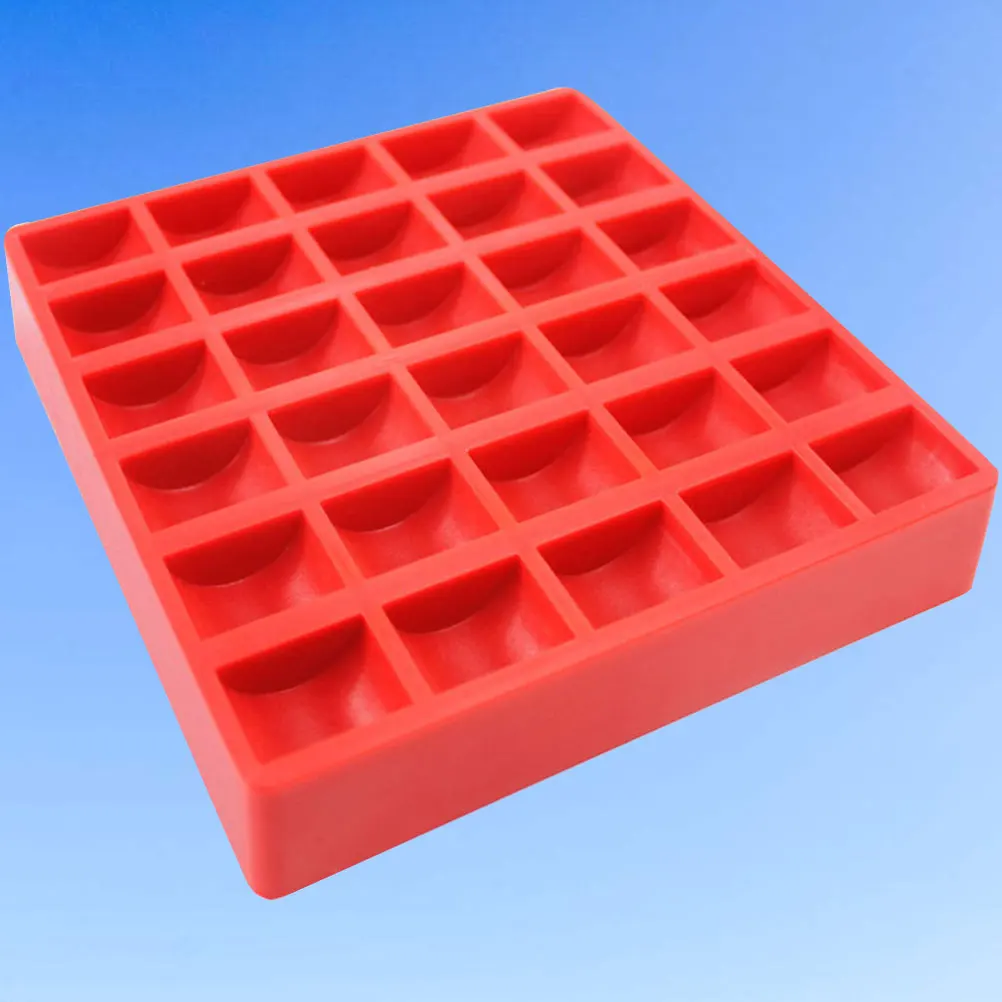 2pcs Plastic Storage Box Abs Organizer Coin Organizer For Bank Supermarket Collection Grid Design Random Color