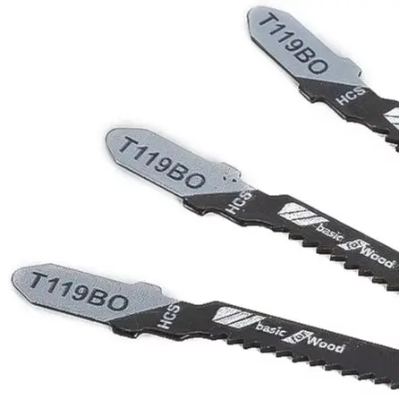 

5pcsT-Shank Jig Saw Blade 12 TPI T119BO Jigsaw Blades Set Metal Wood Assorted Blades For Wood Plastic Metal Cutting Tools