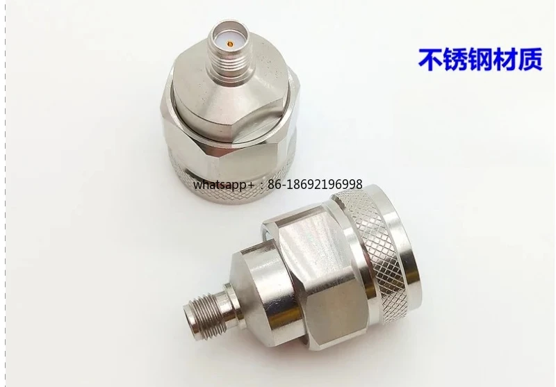 N-J/SMA-K N Male To SMA Female 0-18G High Frequency Low Standing Wave, Stainless Steel, RF Adapter