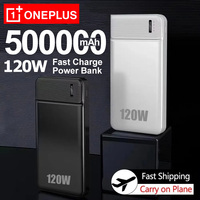 OnePlus 50000mAh PowerBank 120W Portable Super Fast Charger External Battery PowerBank High Capacity Supply For iPhone Samsung