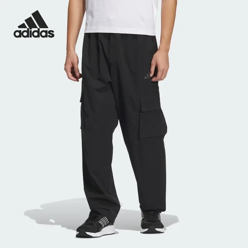 Adidas Unisex Autumn Winter Wrinkle Free for Men Women, High Rise Waist Flared Leg Hidden Pocket Hiking Trousers JM9159