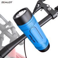 ZEALOT S1 Bluetooth Speaker Outdoor Bicycle Speaker Portable Waterproof Wireless Speaker Support TF Card+Flashlight+power Bank