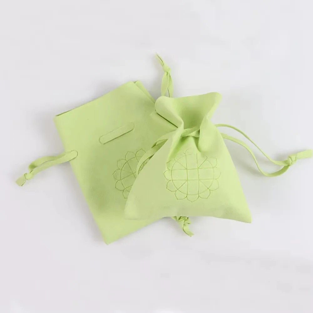 50-pezzi-lotto-sacchetti-estivi-verdi-in-microfibra-con-cordoncino-per-gioielli-personalizzabili-con-logo-per-regali-di-nozze-confezioni-per-orecchini-e-collane