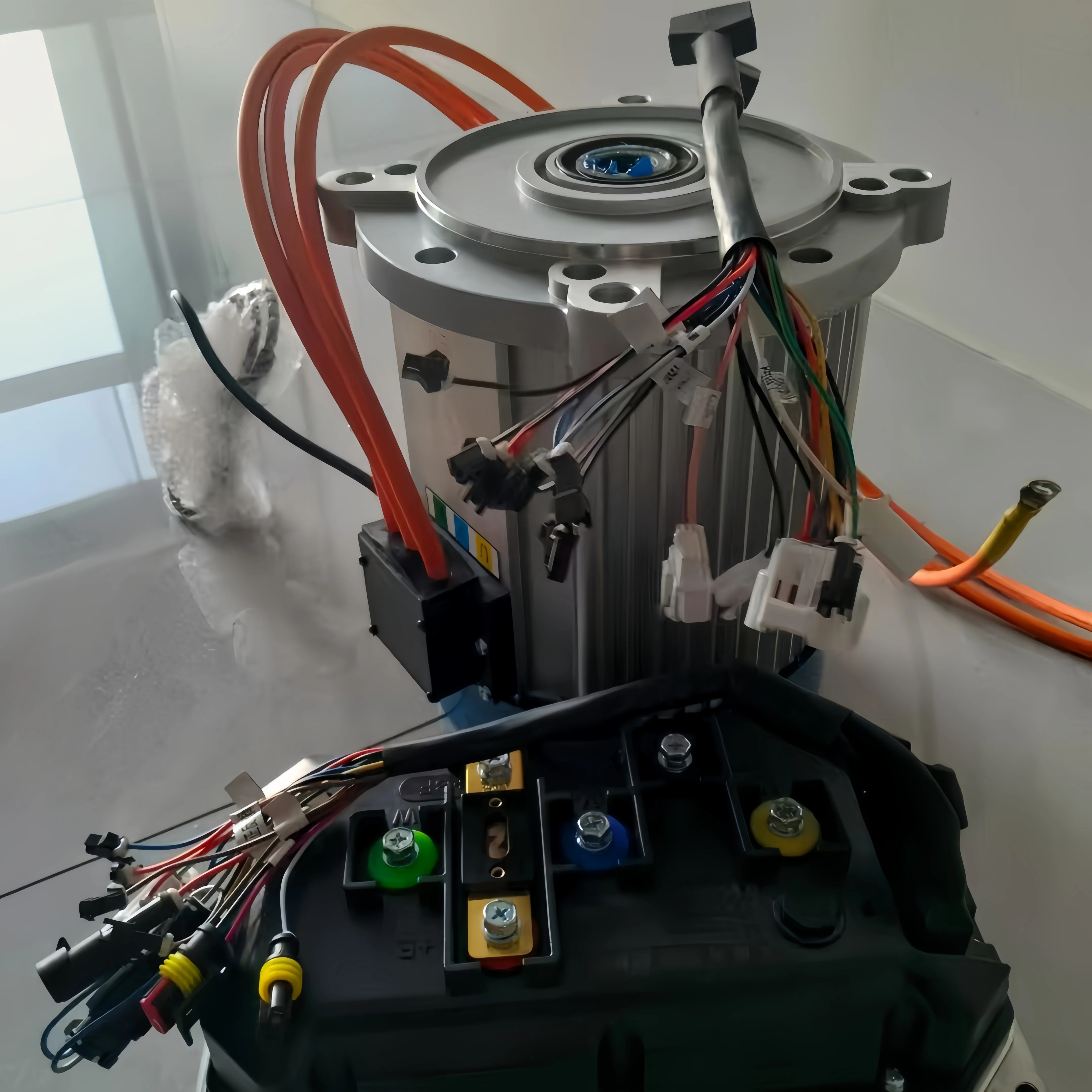 SL155-80H 72V 5KW HairPin Coil PMSM Motor with Revolve Controller Special High-Frequency AC Induction Motor for Industrial Use