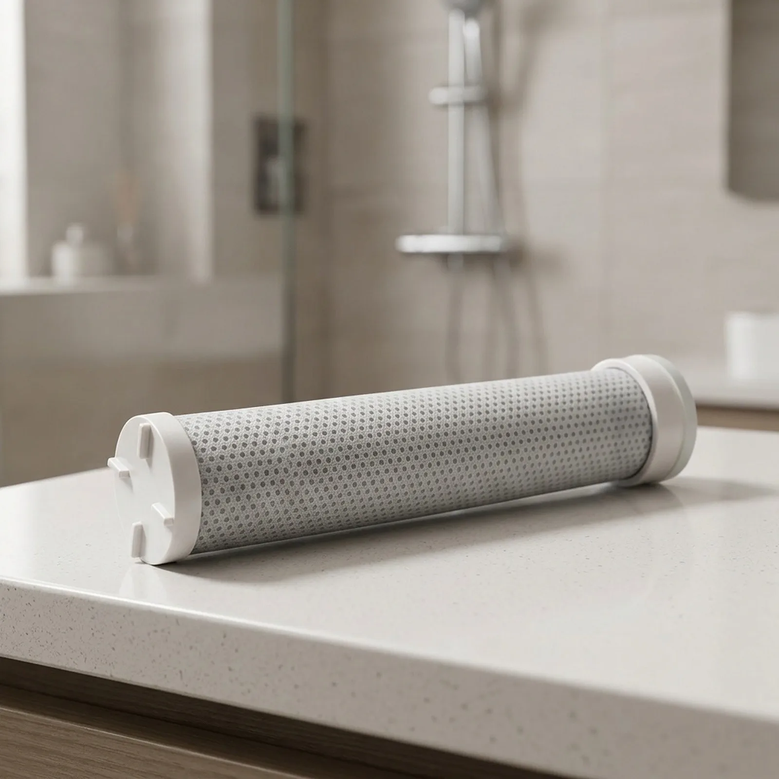 Replacement Cartridge Showerhead Filter Reduces Limescale Anti-fungal Gentle On Sensitive Skin Gentle On Sensitive Skin