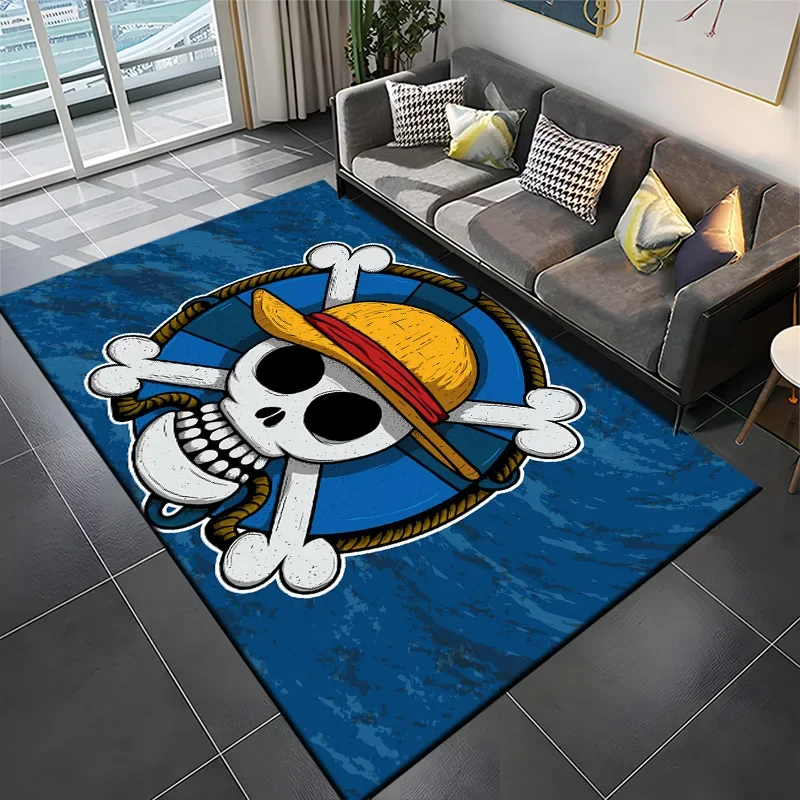 Japanese Anime One Piece Room Rug Fashion Carpet for Bedroom Living Room Floor Mat Area Rug Non-Slip Chair Outdoor Rug Gift