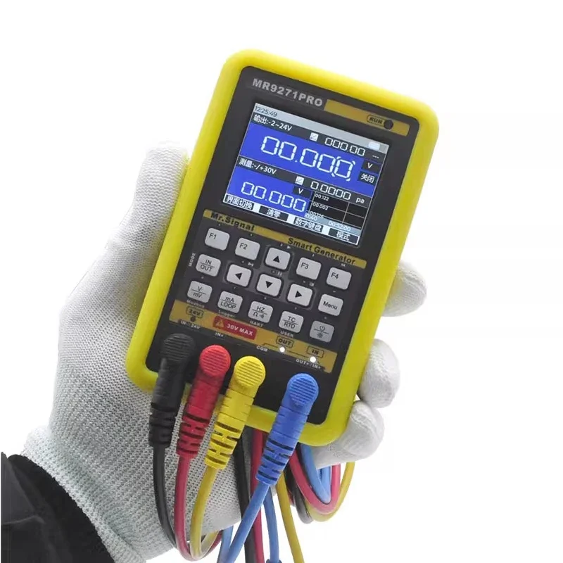 

MR9271PRO Hart Signal Generator 4-20mA Thermocouple Calibrator Paperless Recorder Modbus Debugging Hart Communicator