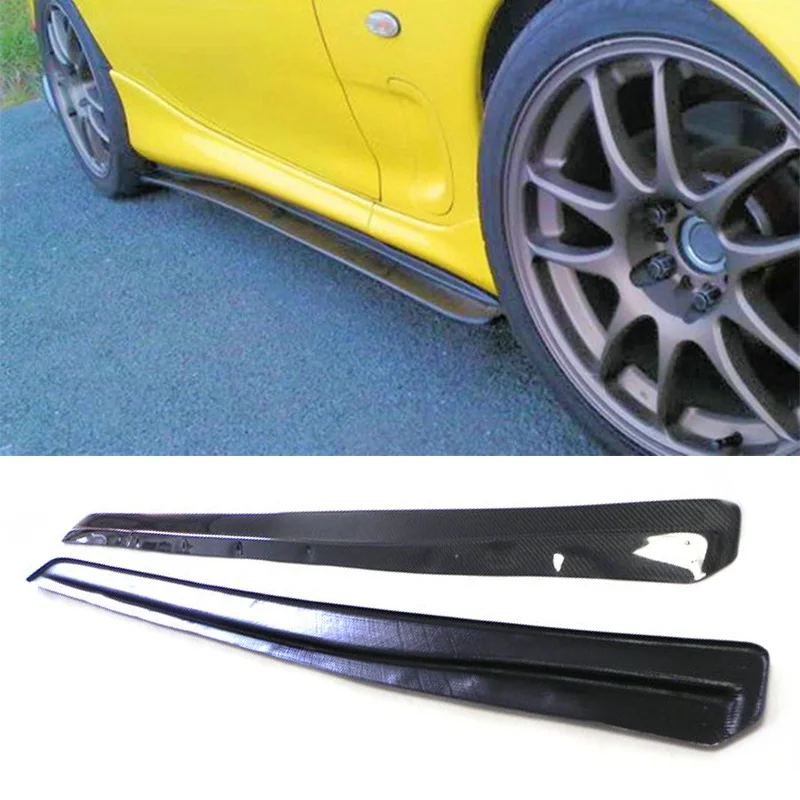 (USA Local) carbon fiber side door lip for RX7 Feed Style Side Skirt Add On Bottom Line Side lip Skirt