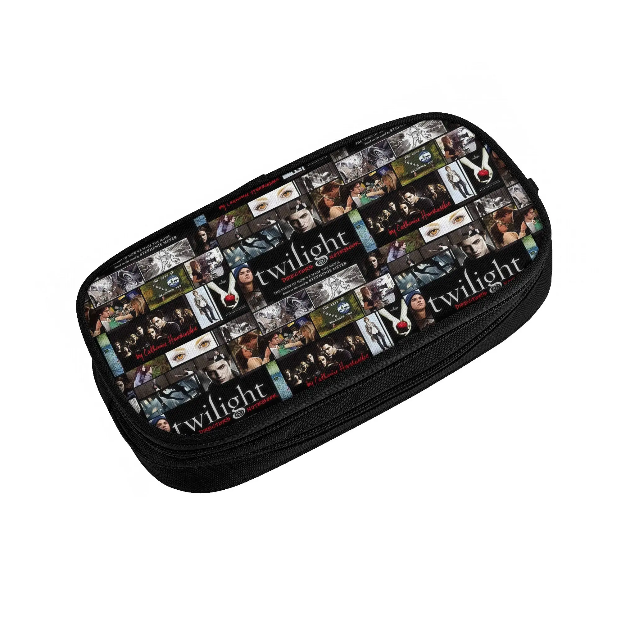 Pencil Cases for The Romantic T-Twilights Vampire S-Sagas Films Boys Girls Big Capacity Pen Box Bag Stationery