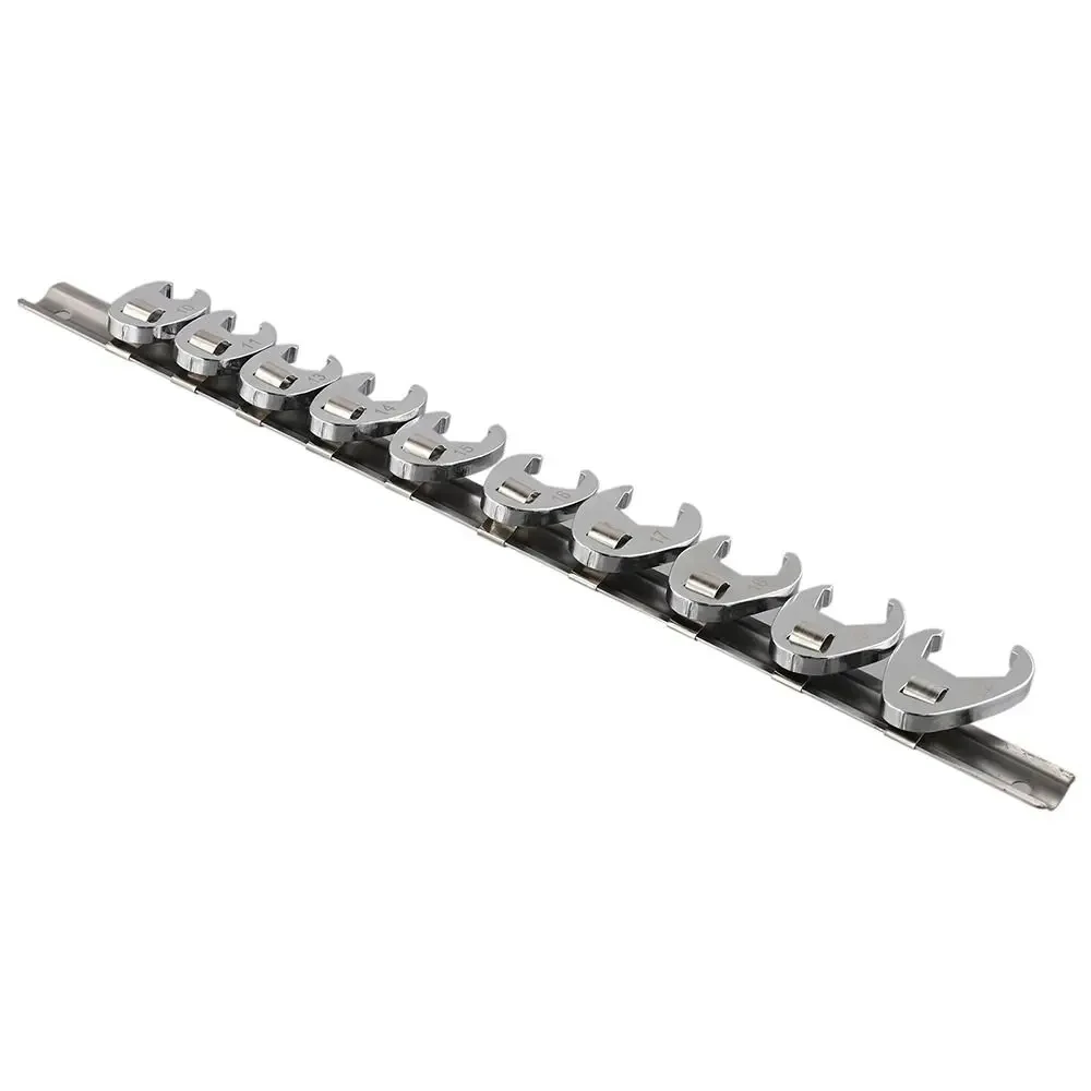 10 Stück/Set 10-22mm Schwalbenschwanzschlüssel Metrisch 3/8 Zoll Antrieb Offener Schraubenschlüssel Kohlenstoffstahl Hornschlüsselkopf – Detail 5