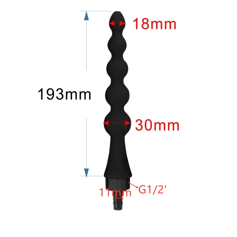 حقنة شرجية بيديه بحجم 1 قطعة, حقنة شرجية لتنظيف فتحة الشرج يمكن إعادة استخدامها أثناء الاستحمام #5