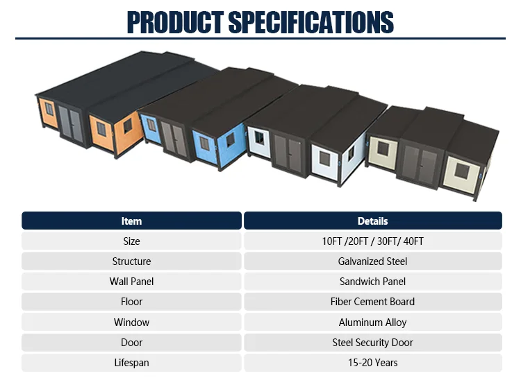 2-Story Expandable Prefab Container House with Sandwich Panel Hotel Use Hurricane Proof Southeast Asia Design