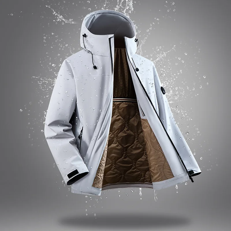 

2025 New Unisex Hooded Thick Warm Wool Outdoor Jacket Coat Parka