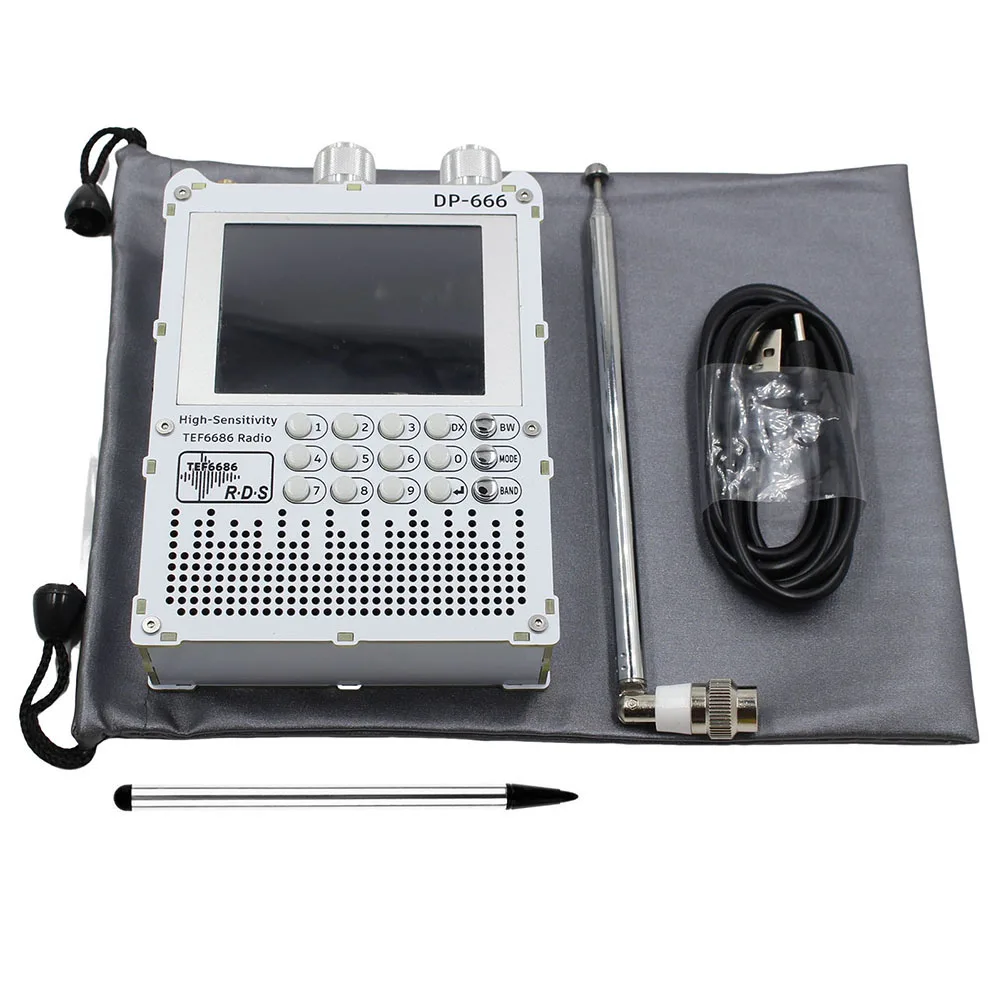For Outdoor Use Portable Shortwave Radio TEF6686 FM Radio 88mm *130mm *30mm Large Capacity Battery Radio Open Source Firmware