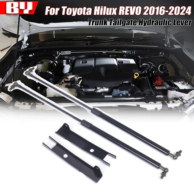 

For Toyota Hilux REVO 2016-2024 Gas Struts Hood Bonnet Damper Assist Strut Shock Slow Down Damper Gas Spring Strut Lift Support
