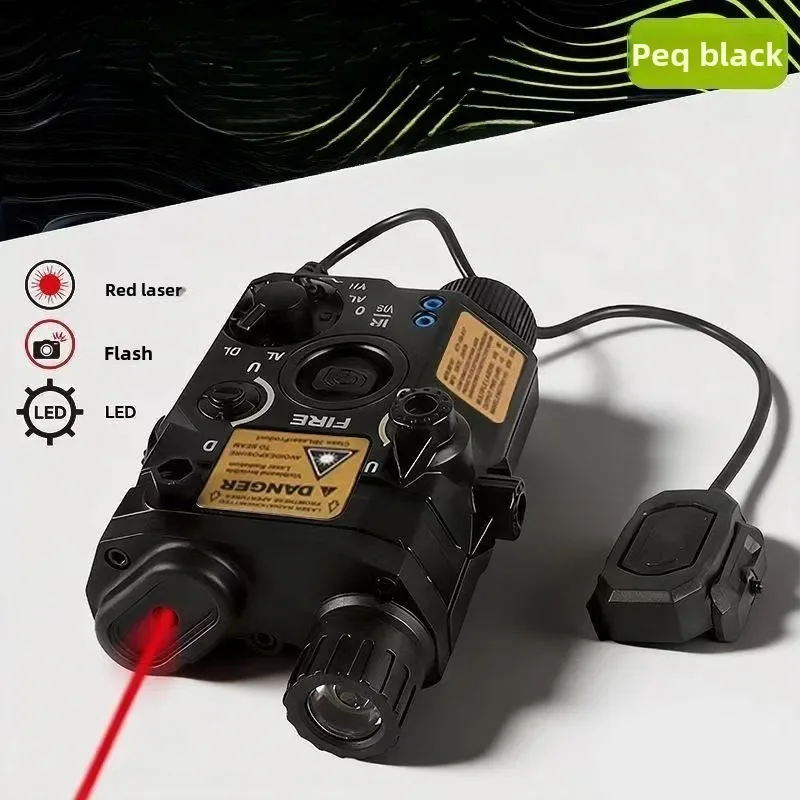 Adjustable Multi-Mode Hobby Model Decor Accessory Alloy PEQ Shape Dual Light Function Game Prop