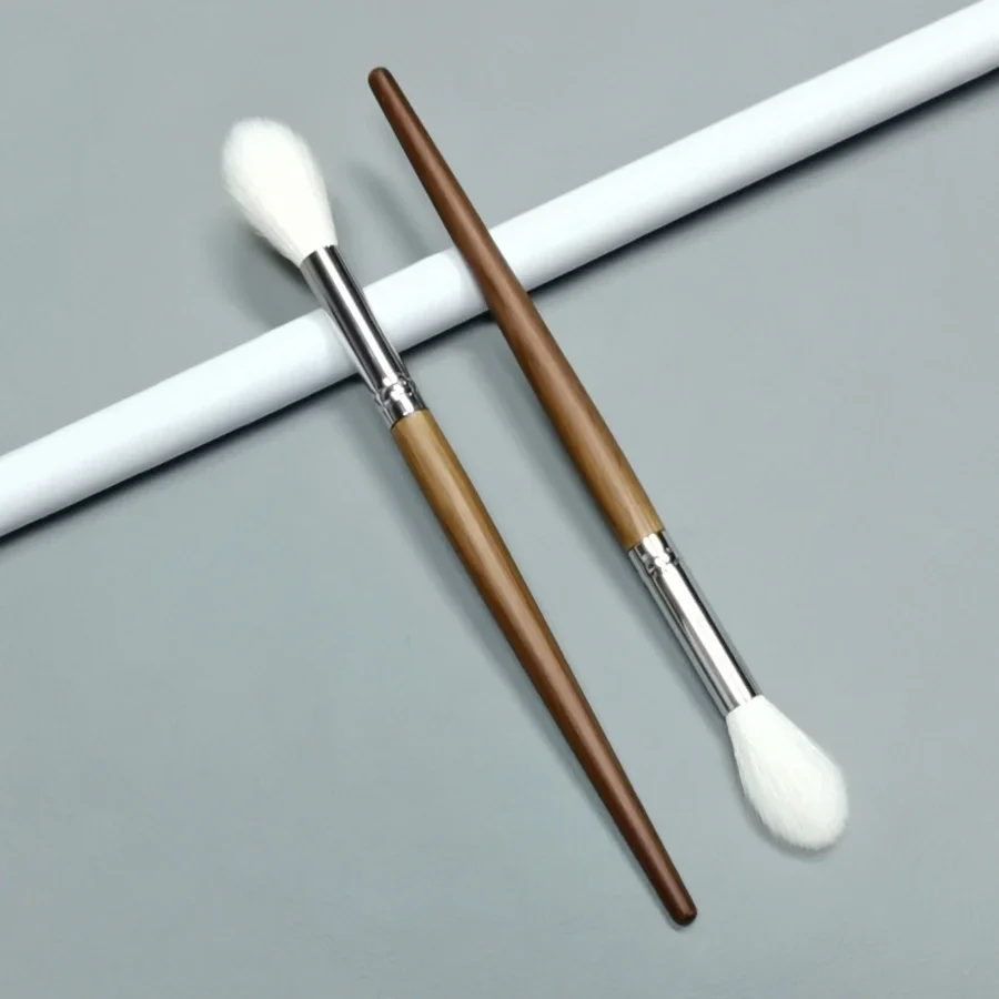 Pinceau surligneur conique, cheveux naturels de haute qualité, réglage du visage, mélange de poudre, fard à joues, pinceaux de maquillage