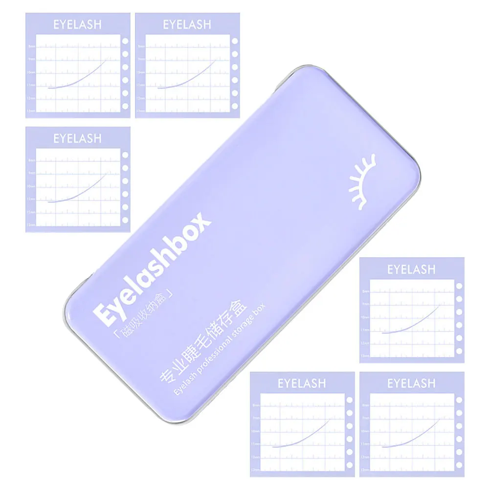 1Set False Eyelash Organizer Case Magnetic Lash Holder Travel Compact Storage Box Eyelash Extension Storage Container