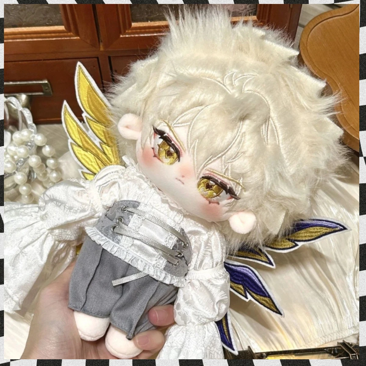 20 cm Phainon Cartoon Puppen Anime Honkai: Star Rail Plüsch Cartoon Puppe Körper Mit Ohr Cosplay Dress Up Baumwolle Puppe Spielzeug Weihnachten geschenk