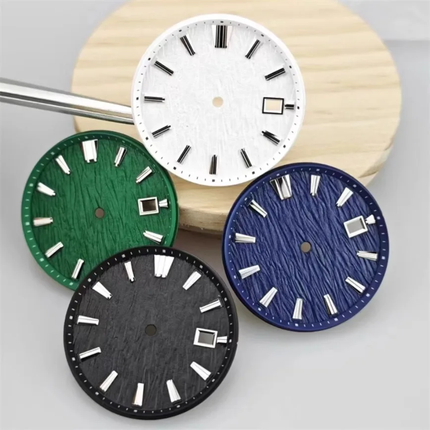 

33.5mm NH35 Dial No Logo White Black Green Blue No Luminous GS Dial Fits NH35/NH36 Movement Watch Accessories