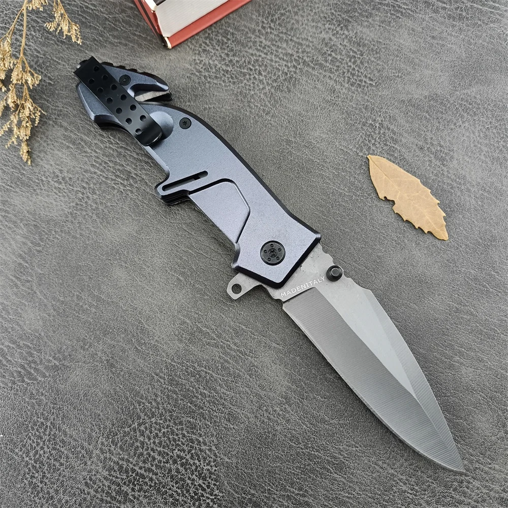 MF2 Pocket Flipper Assist Folding Knife 5Cr13Mov Blade Aluminum Alloy Handles Utility Tactical Knife Rescue Military EDC Tool