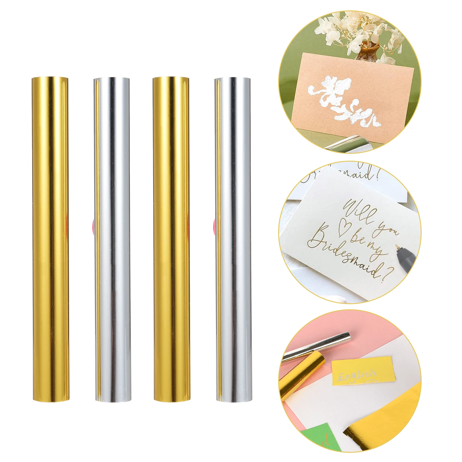 Hot Heated Foil Pens USB Heat Foil Pen for Scrapbooking Tool Kits Gold & Silver for Card Making Craft Scrapbooking Drawing Pen