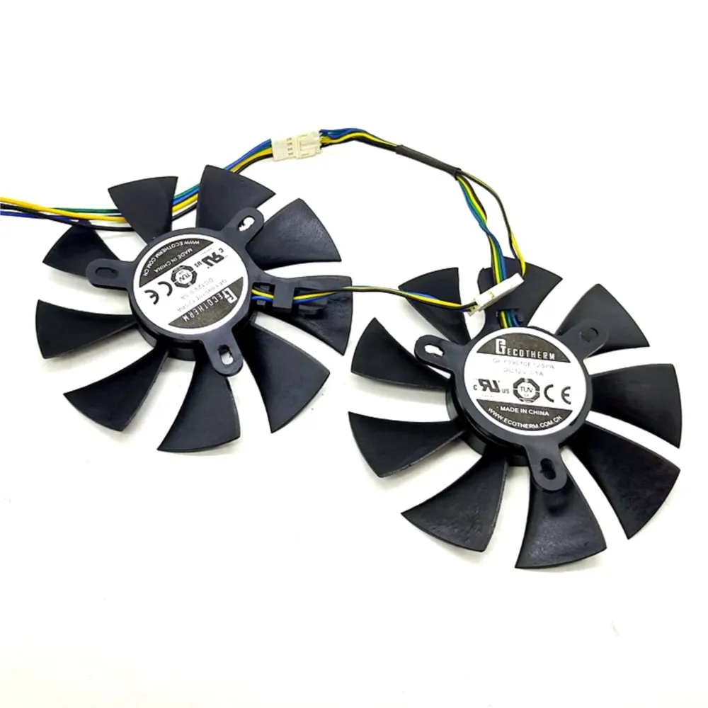 For Zotac GTX1070 MINI Graphics Card Cooling Fan 2pcs/Lot GA91S2H GFY09010E12SPA 42*42*42mm 4Pin 86mm VGA