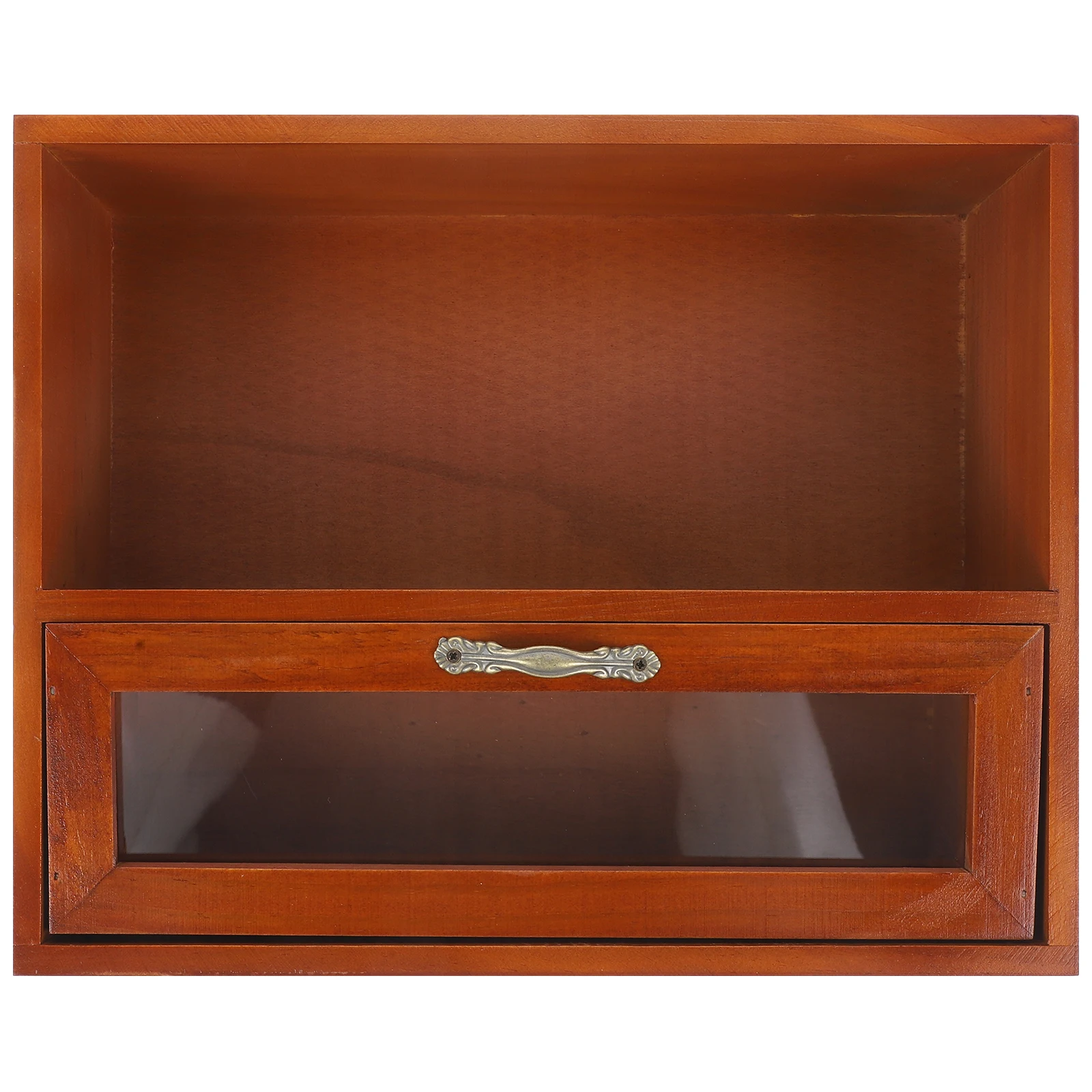 

Wooden Layered Box Drawer Type Desktop ganizer for Makeup Wood Desktop ganizer Jewelry Sundries Mini Cabinet Storage