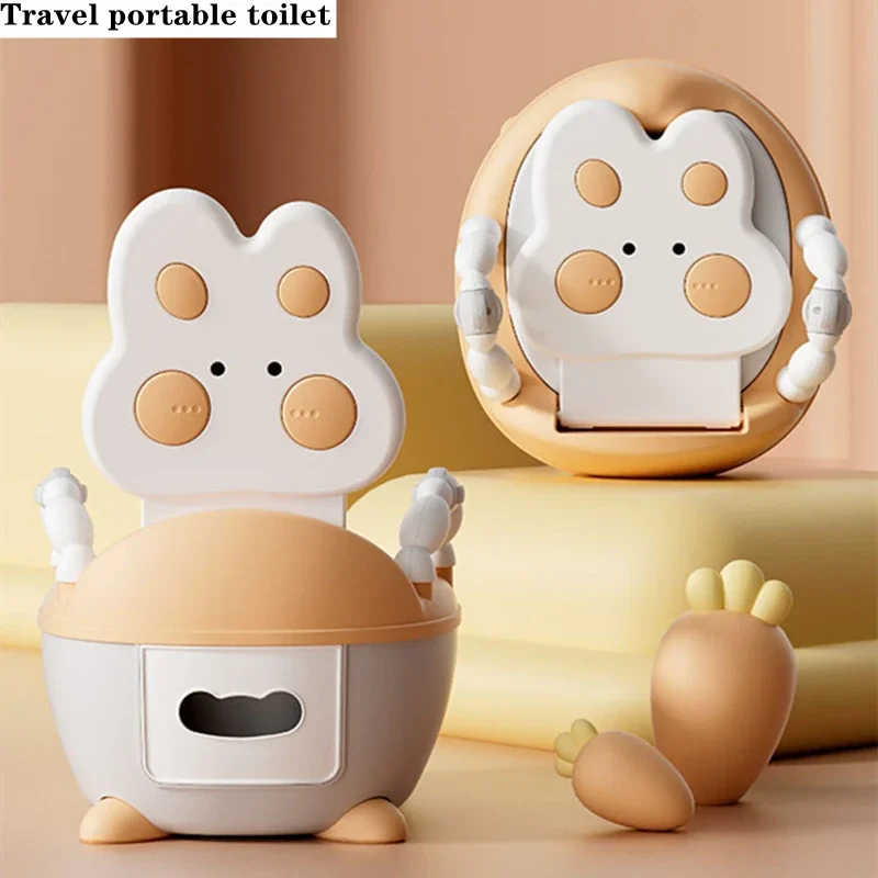 

Kids Travel Potty Travel Cute Rabbit Potty for Indoor Outdoor Kids Products Moveable Toilet for Girls Boys Girls Children Kids