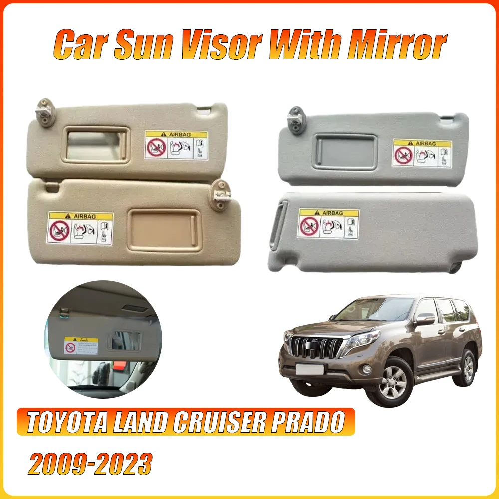 

Солнцезащитный козырек, совместимый с зеркалом для макияжа для Toyota Land Cruiser Prado KDJ155/KDJ150 2009-2023 74320-0G030-B0 и 74320-0G030-A0