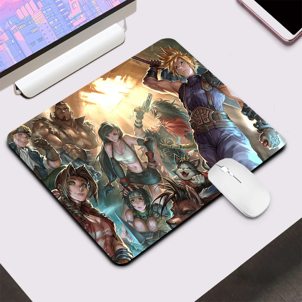 Final Fantasy 7 Small Gaming Mouse Pad Computer Office Mousepad Keyboard Pad Desk Mat PC Gamer Mouse Mat XXL Laptop Mausepad