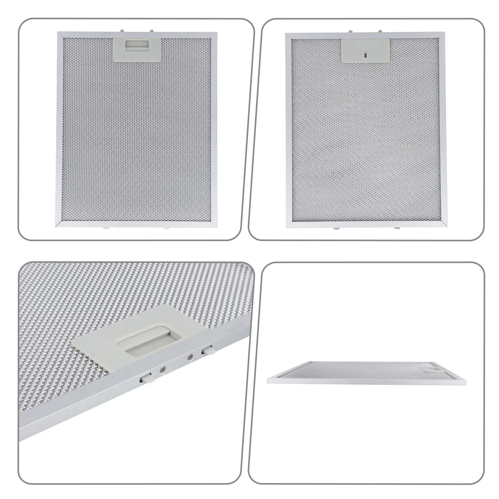 Various Sizes Stainless Steel Cooker Hood Filters Metal Mesh Extractor Vent Filter 5 Layers Aluminized GreaseKitchen Tools