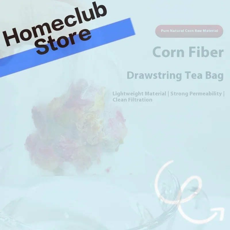 100Pcs Disposable Empty Tea Bags Multi-size Non-Woven Fabric Drawstring Pouch Bag Iced Coffee Filter Bags For Loose Leaf Tea