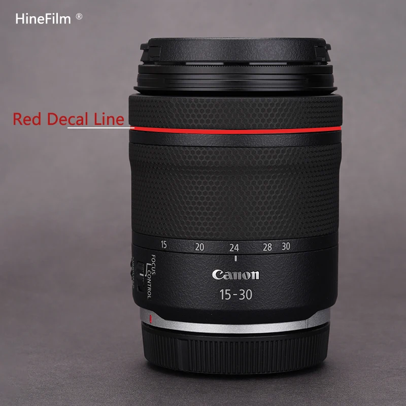 RF50 F1.8 Lens Red Decal Line Decal Skin For Canon RF35 F1.8 RF85F2 Lens Red Line Skin Premium Wraps Case Protective Guard Film