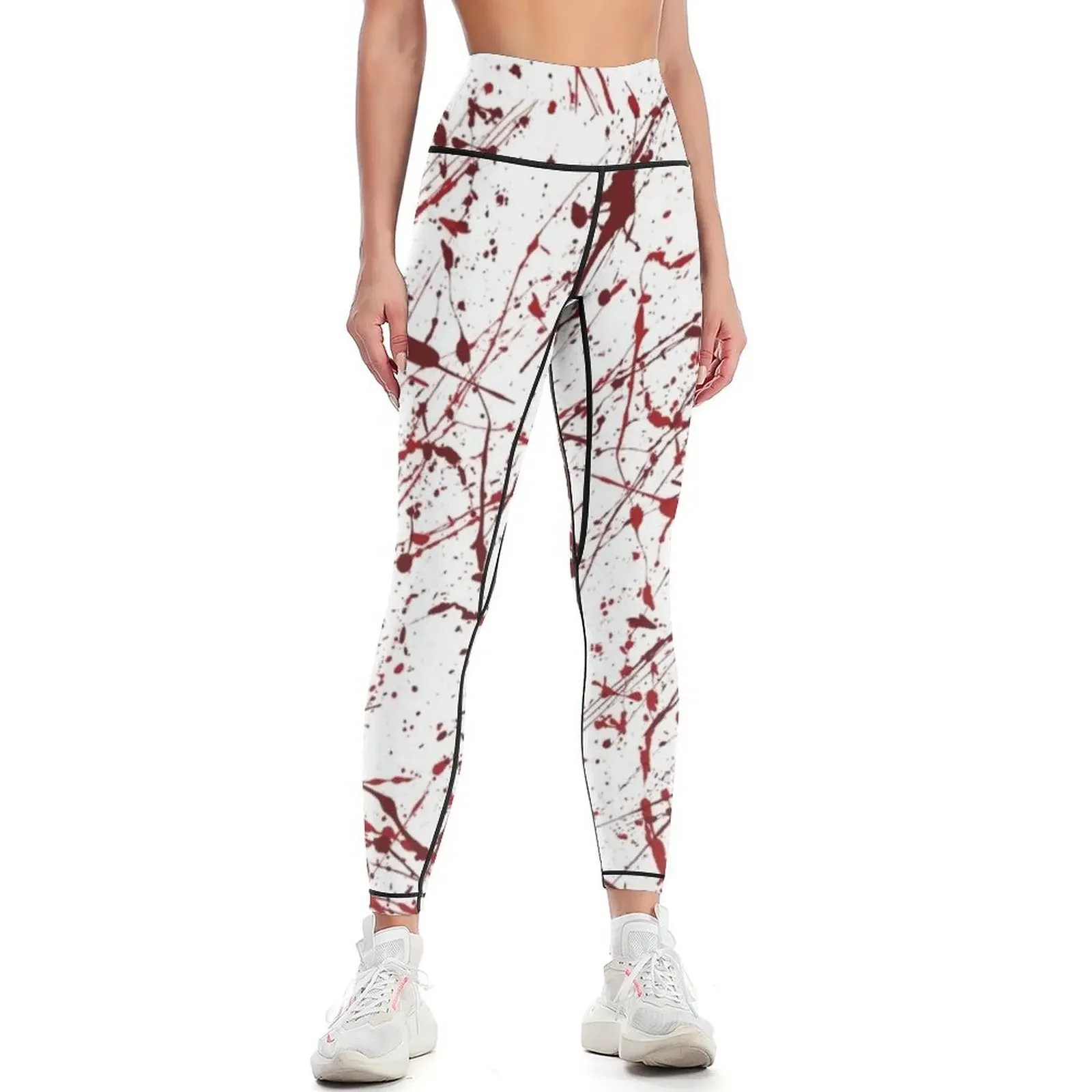 

Blood Splatter Leggings gym wear legging push up trousers for physical Womens Leggings