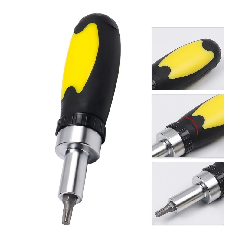 Set Obeng Ratchet Presisi Shank Adaptor 1/4 Inci untuk Pengiriman Drop Bel Pintu