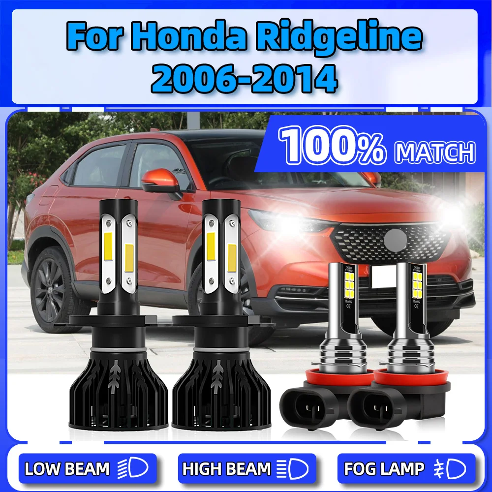 

CSP Chips LED Headlight 40000LM Auto Front Lights 12V Fog Lamps For Honda Ridgeline 2006 2007 2008 2009 2010 2011 2012 2013 2014