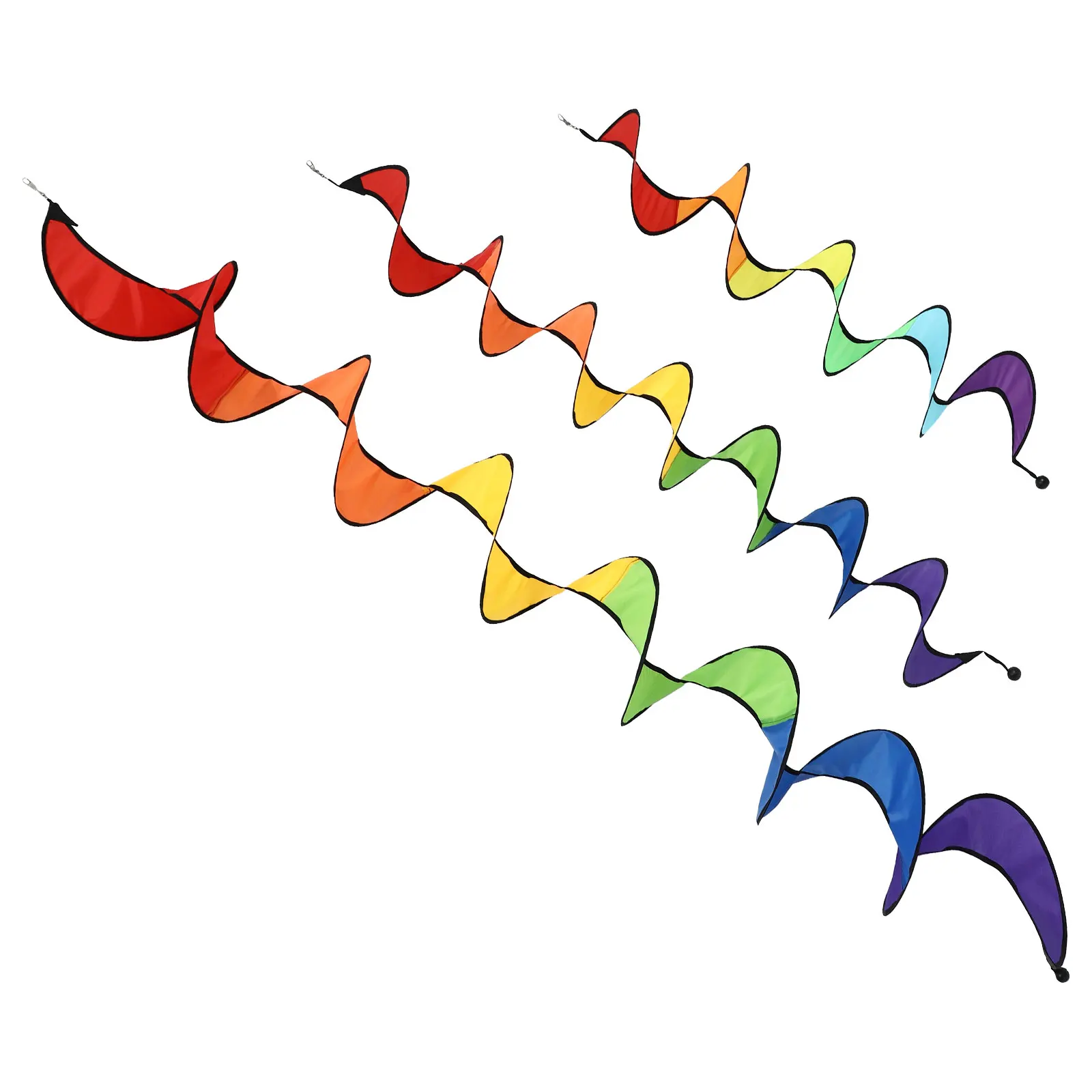 

3Pcs Rainbow Wind Environmentally Friendly Decorative Outdoor Spinner Yard Lawn Decoration Windmill Craft