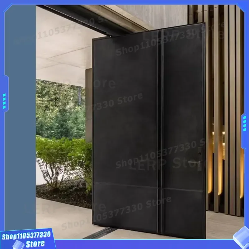 Luxury Aluminum Pivot Door Customized High Quality Stainless Steel Entrance Ex Factory Price Modern Design For Villa Home