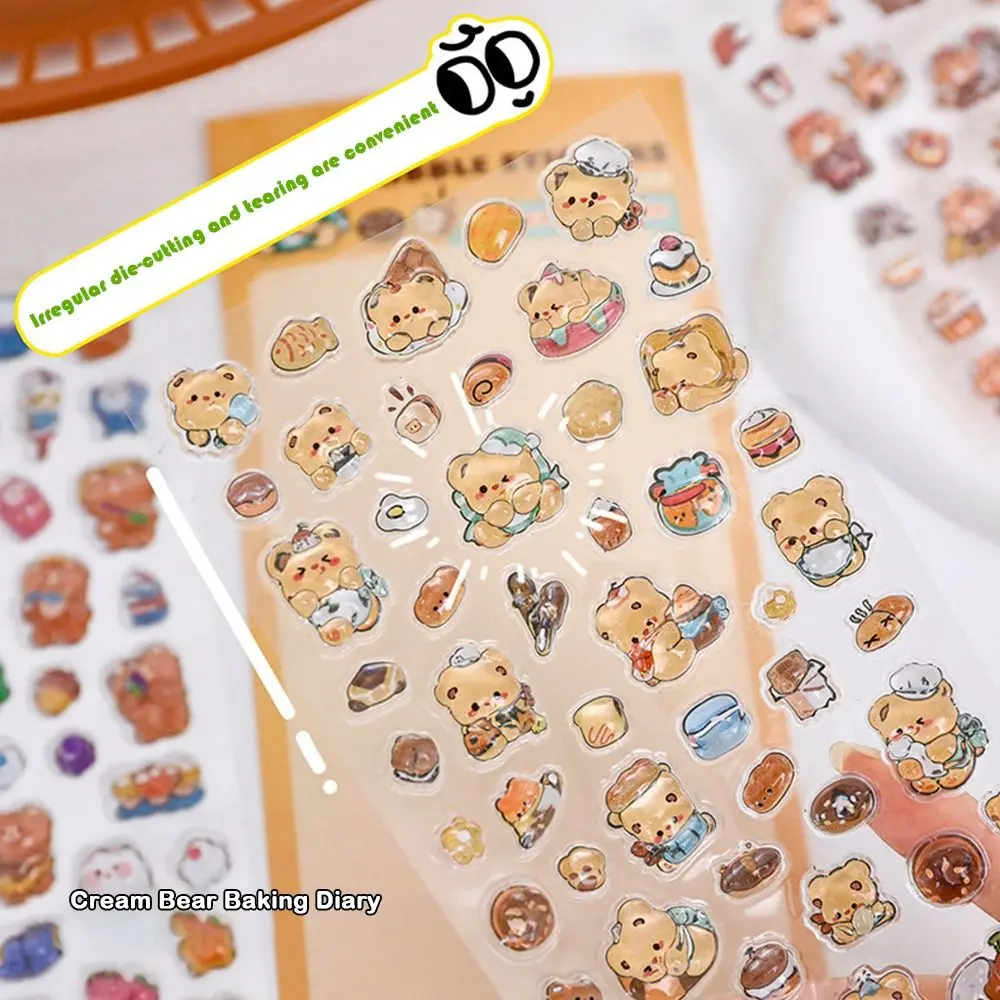 

Рельефная желейная наклейка с капибарой, сделай сам, масло, медведь, 3D наклейки, дневник, скрапбукинг, ручная палатка, рельефные наклейки, украшение для мобильного телефона