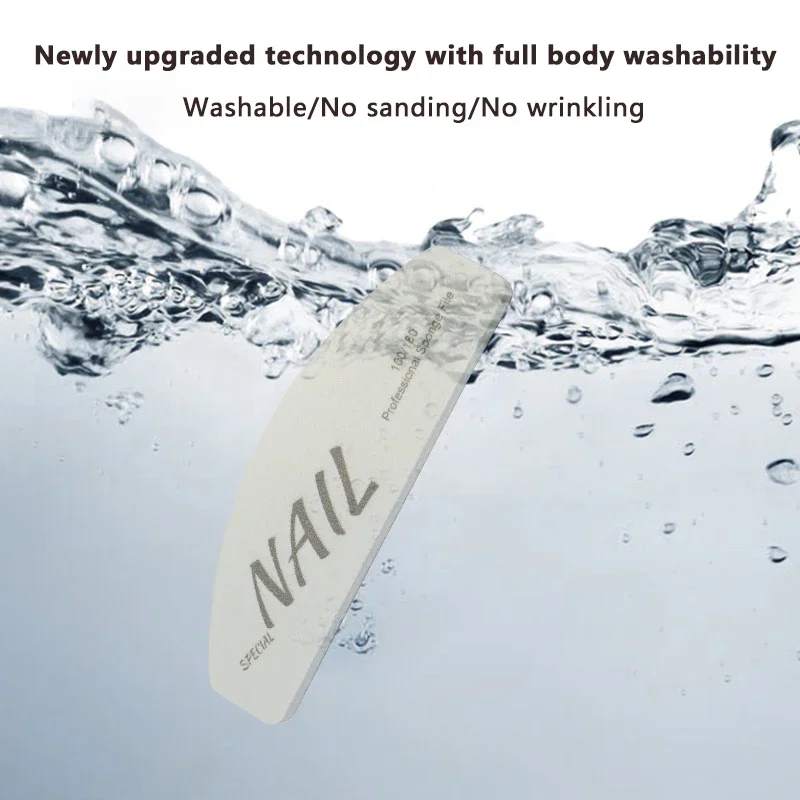 1 ชิ้นมินิเล็บไฟล์บัฟเฟอร์กรวดสองด้าน 100/180 Emery Board เล็บเครื่องมือสําหรับเล็บ/จัดแต่งทรงผมเล็บอะคริลิค
