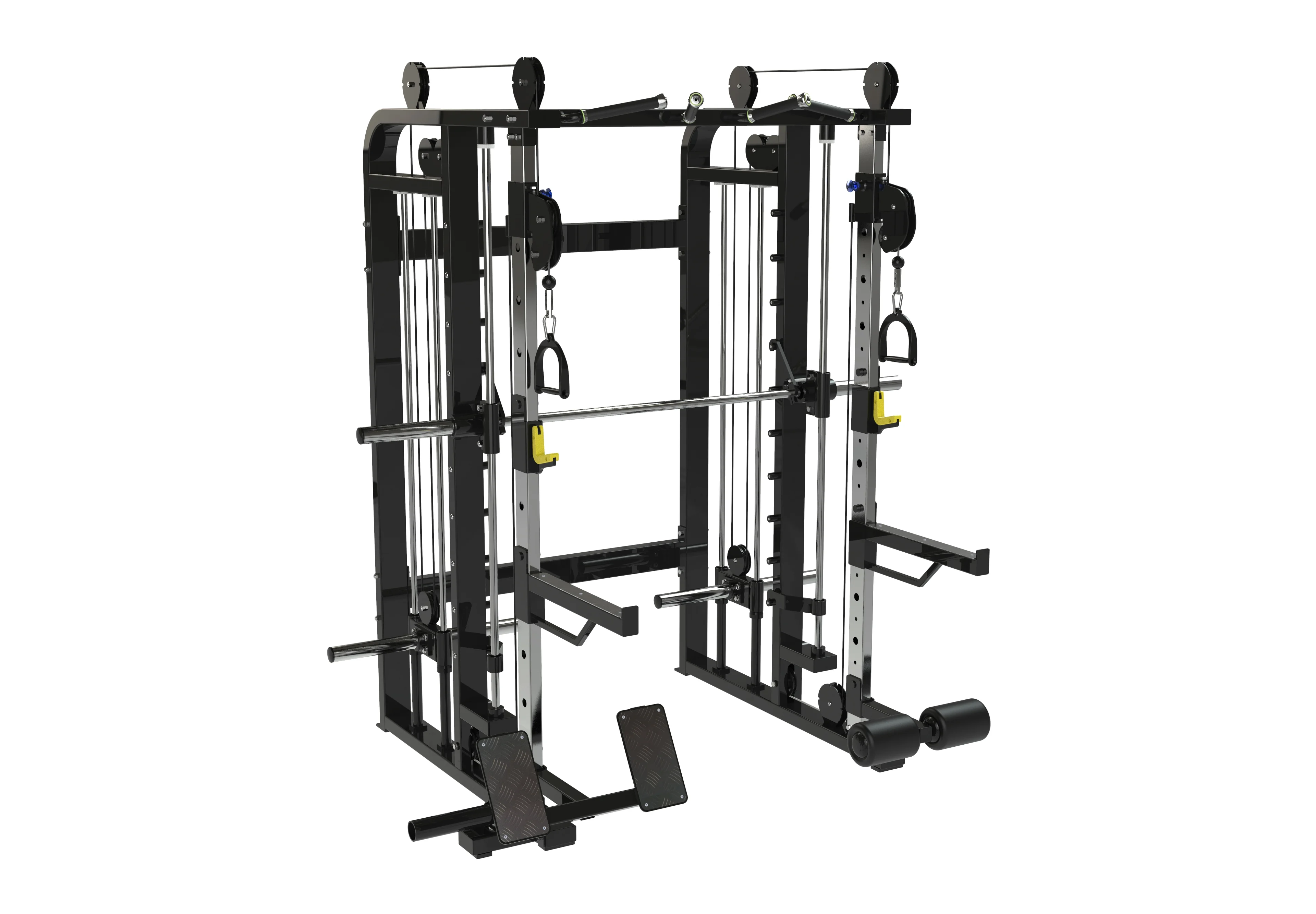 UC-Fitness Equipment Multi-Functional Trainer Power Cage Smith Machine Squat Rack Stainless Steel Legs Unisex
