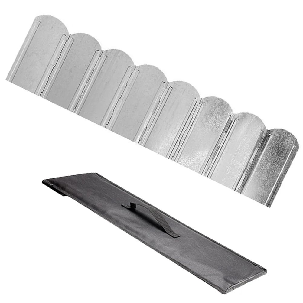 

1 set 1 Set Of Portable Windscreen For Stove Foldable Lightweight Camping Cooking Outdoor Bbq Burner Windshield Anti-Wind Tool