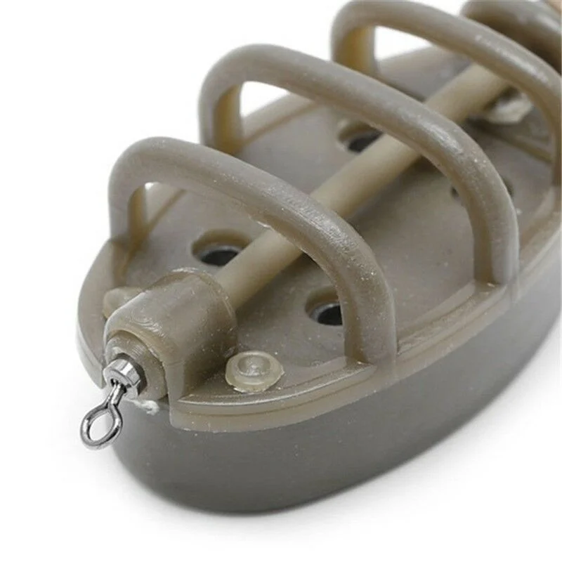 FLYSAND مضمنة طريقة المغذية قالب الطعم قاذف الطعم راسيا شبوط الصيد الطعم حامل الصيد الطعم حامل أداة مغذيات 8 أحجام