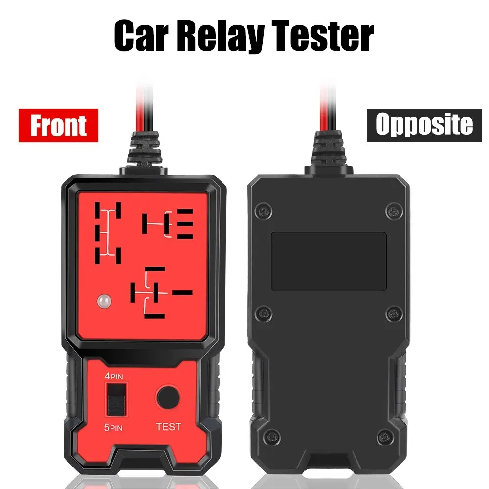 Universal 12V Car Relay Tester Electronic Automotive Relay Tester For Auto Battery Checker Alternator Analyzer Diagnostic Tool