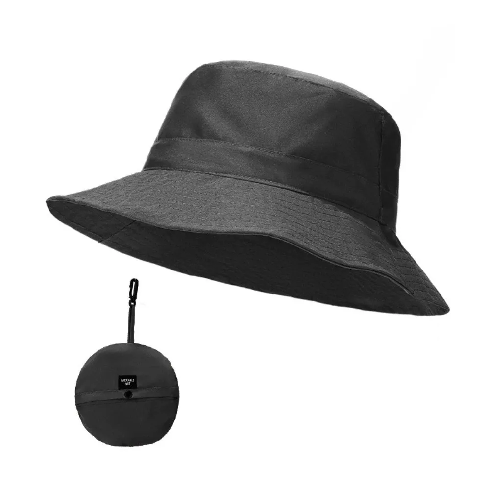 Portable Quick Dry Four Seasons Bucket Hat Sun Protection Solid Color Fishing Cap Foldable Sun Hat Outdoor