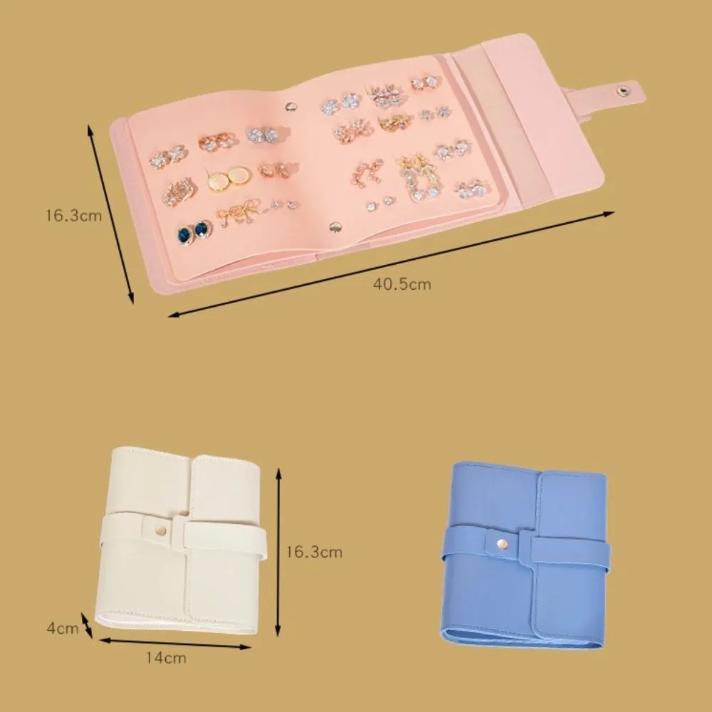 Mehrschichtige Ohrstecker-Aufbewahrungstasche, kreativer Notebook-Stil, Schmuck-Organizer, Buch, große Kapazität, Buch-Typ-Aufbewahrungstasche