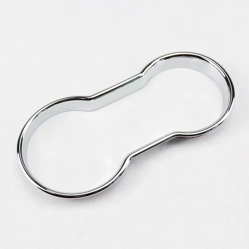 1pc Car Chrome Cup Holder Center Console Cover Trim Suitable For Buick-Encore/ For Opel Vauxhall-Mokka 2012-2018 Interior Parts