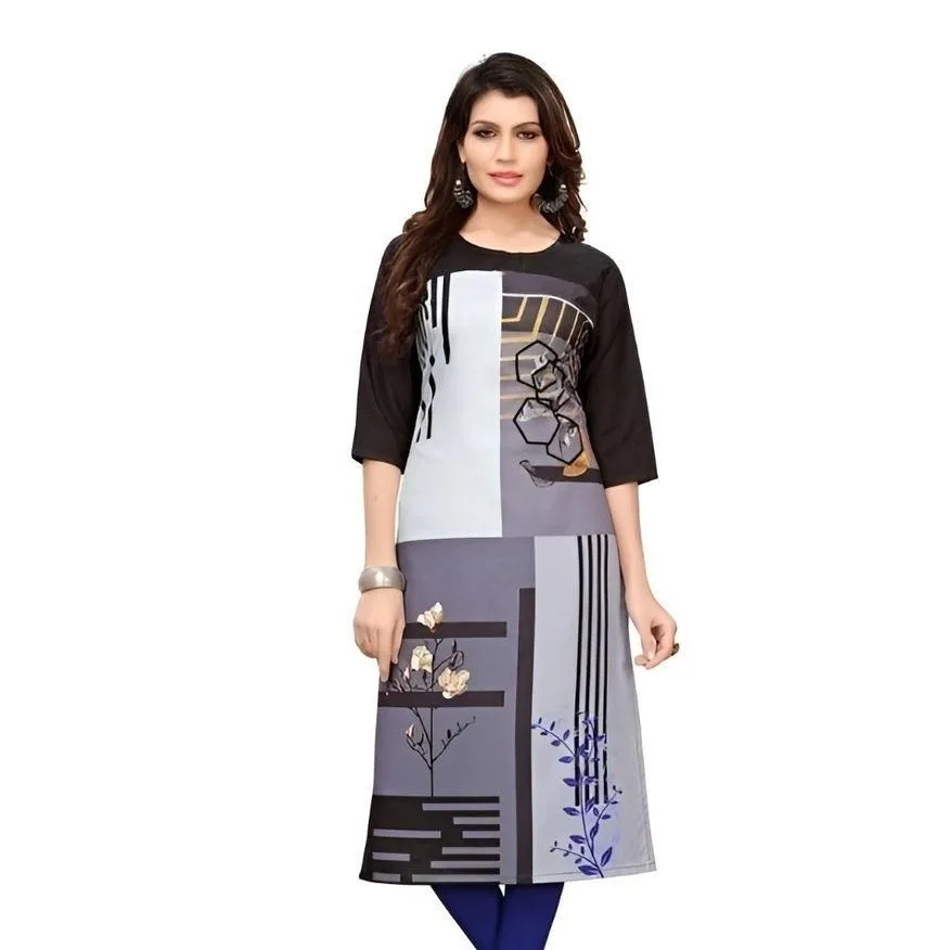 Muzułmańska Kurtta Damska Moda Wygodna Sukienka Prosta Krój Casual Etniczny Paw Muzułmańska Kurtta Turecka Abaja